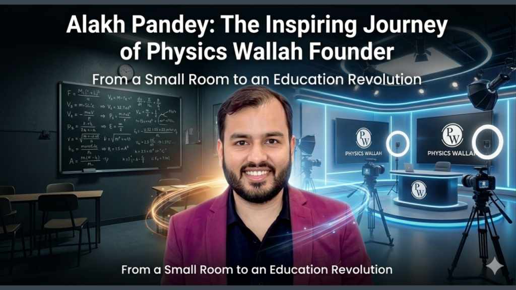 Alakh Pandey professional image highlighting his edtech success journey
