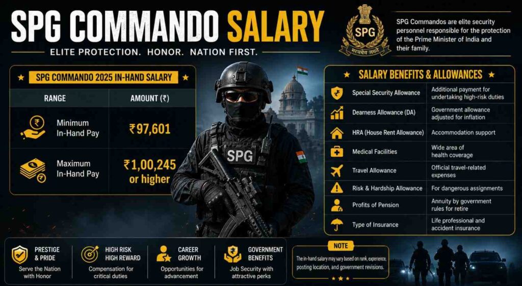 spg commando salary in india